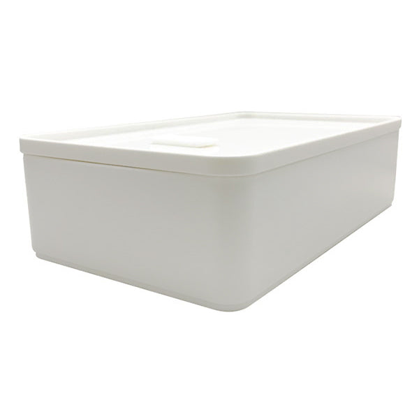 食品保存容器 蓋つき ストック容器 長方形 Tokinone PB.フードコンテナ バルブ付き 920ml ホワイト 059741