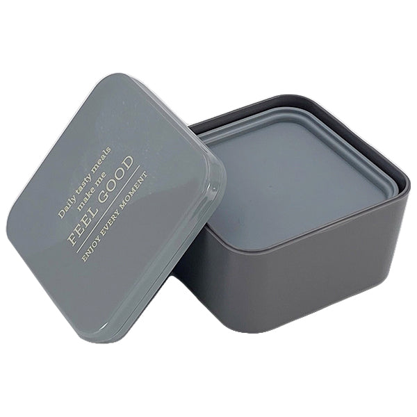 【OUTLET】お弁当箱 ランチボックス 正方形 2段 Tokinone PB.スクエアランチボックス グレー 059869