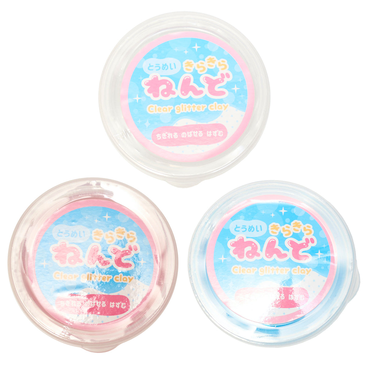 キラキラ透明ねんど おもちゃ 透明粘土 060959