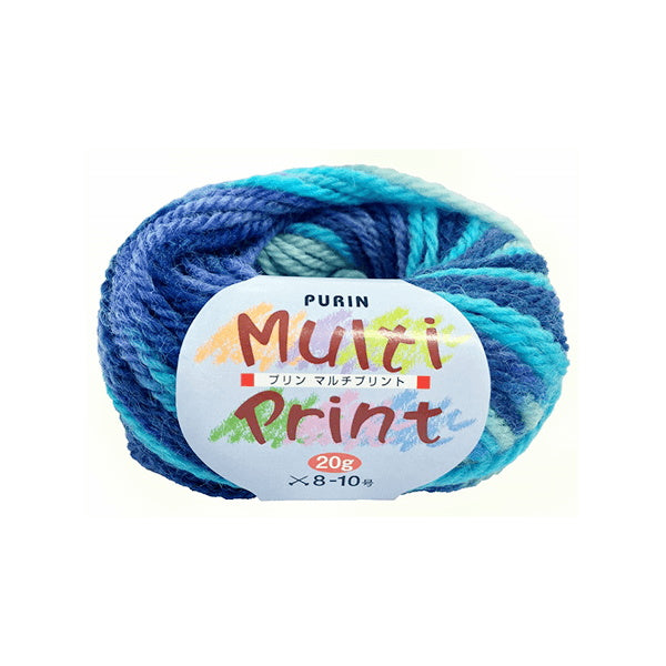 マルチプリント 並太 20g 21コバルトブルー 061461