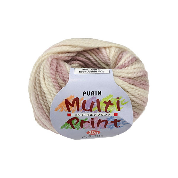 マルチプリント並太 20g 26ピンクベージュ 061466