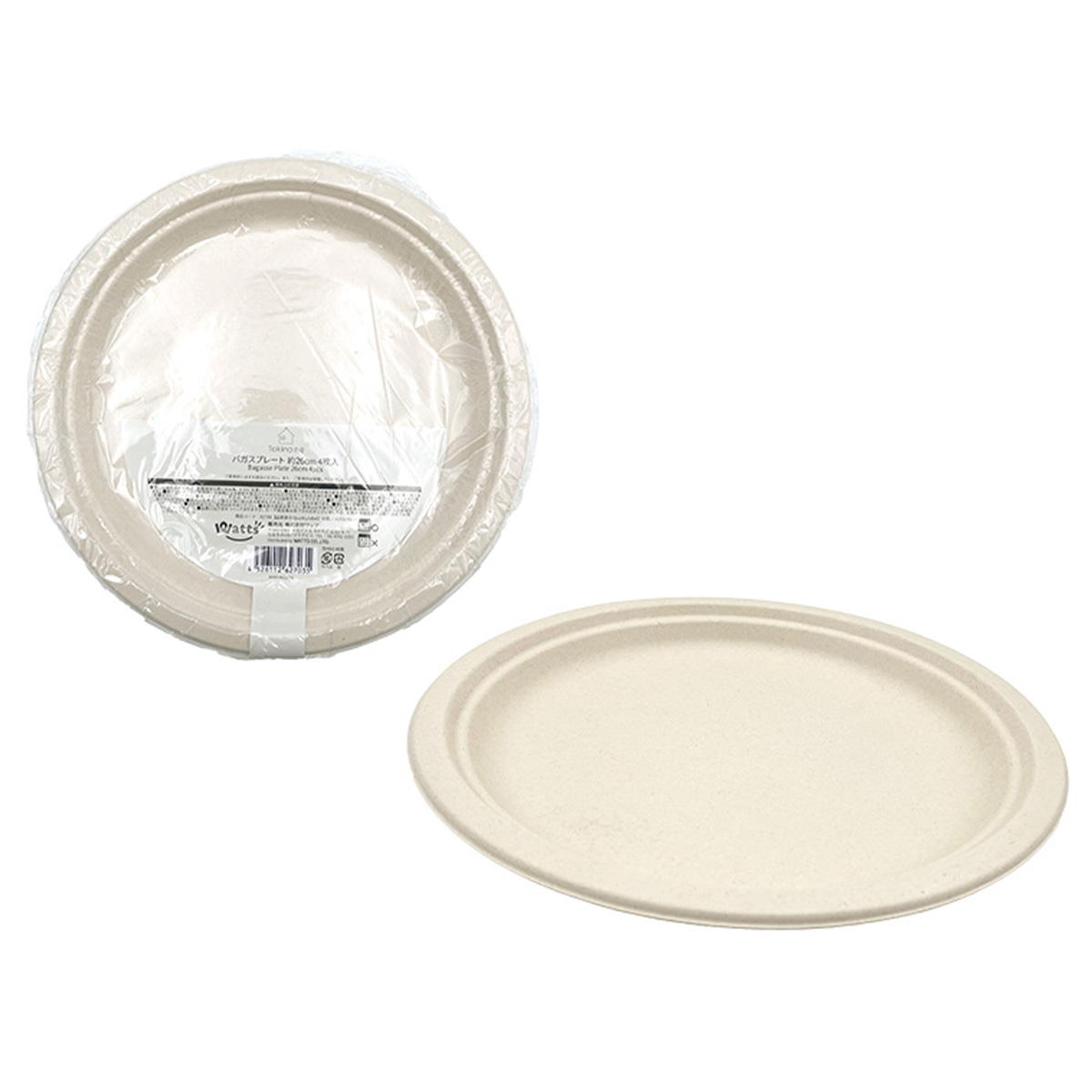 Tokinone PB.バガスプレート φ26cm 4枚入 062703