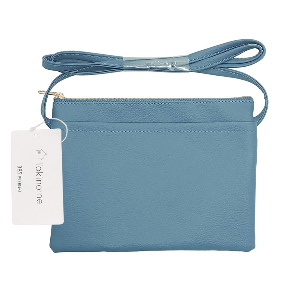 お財布ポーチ お財布ポシェット Tokinone PB.合皮 おさいふショルダー横 ブルー 063254