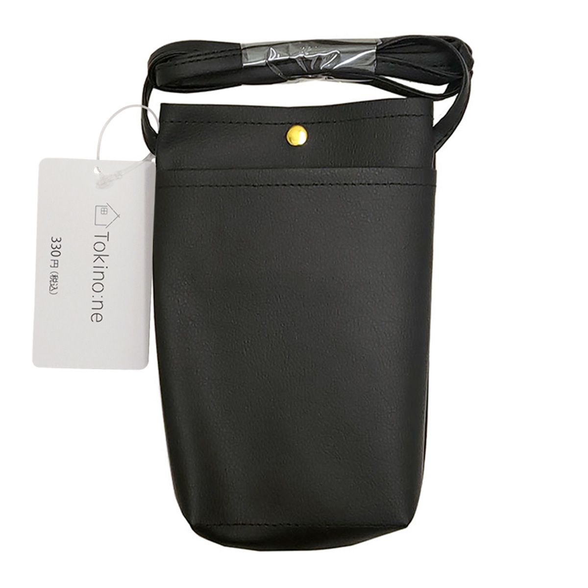 スマホショルダー ミニポシェット Tokinone PB.合皮 マチ付きショルダー ブラック 063255