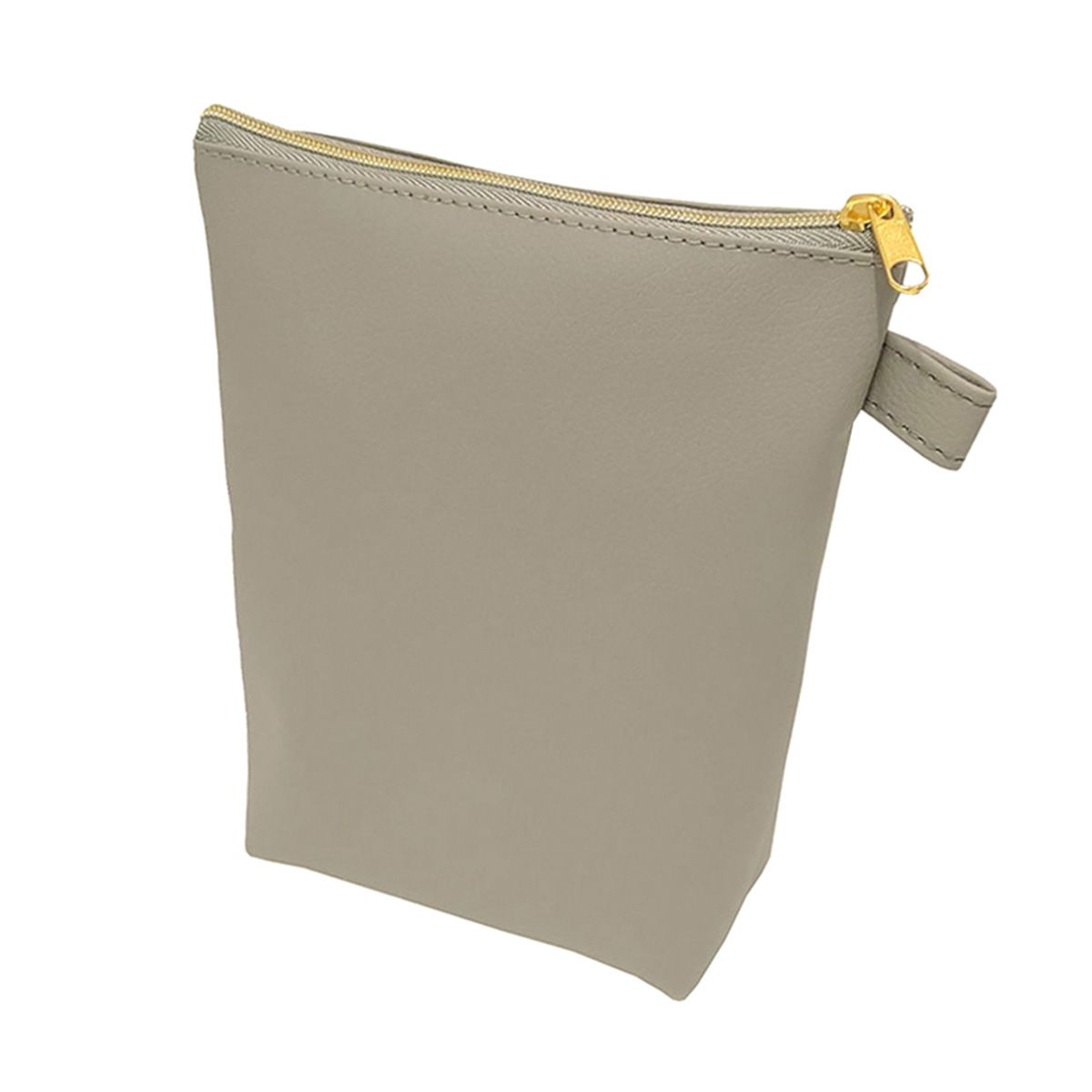 化粧ポーチ メイクポーチ Tokinone PB.合皮 舟形ポーチ グレー 063259