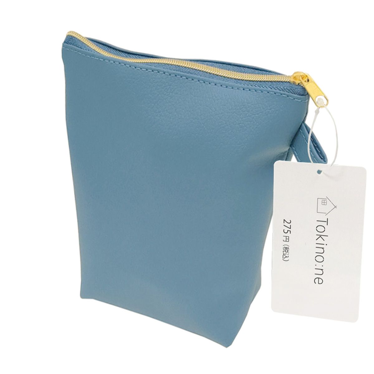 化粧ポーチ メイクポーチ Tokinone PB.合皮 舟形ポーチ ブルー 063260