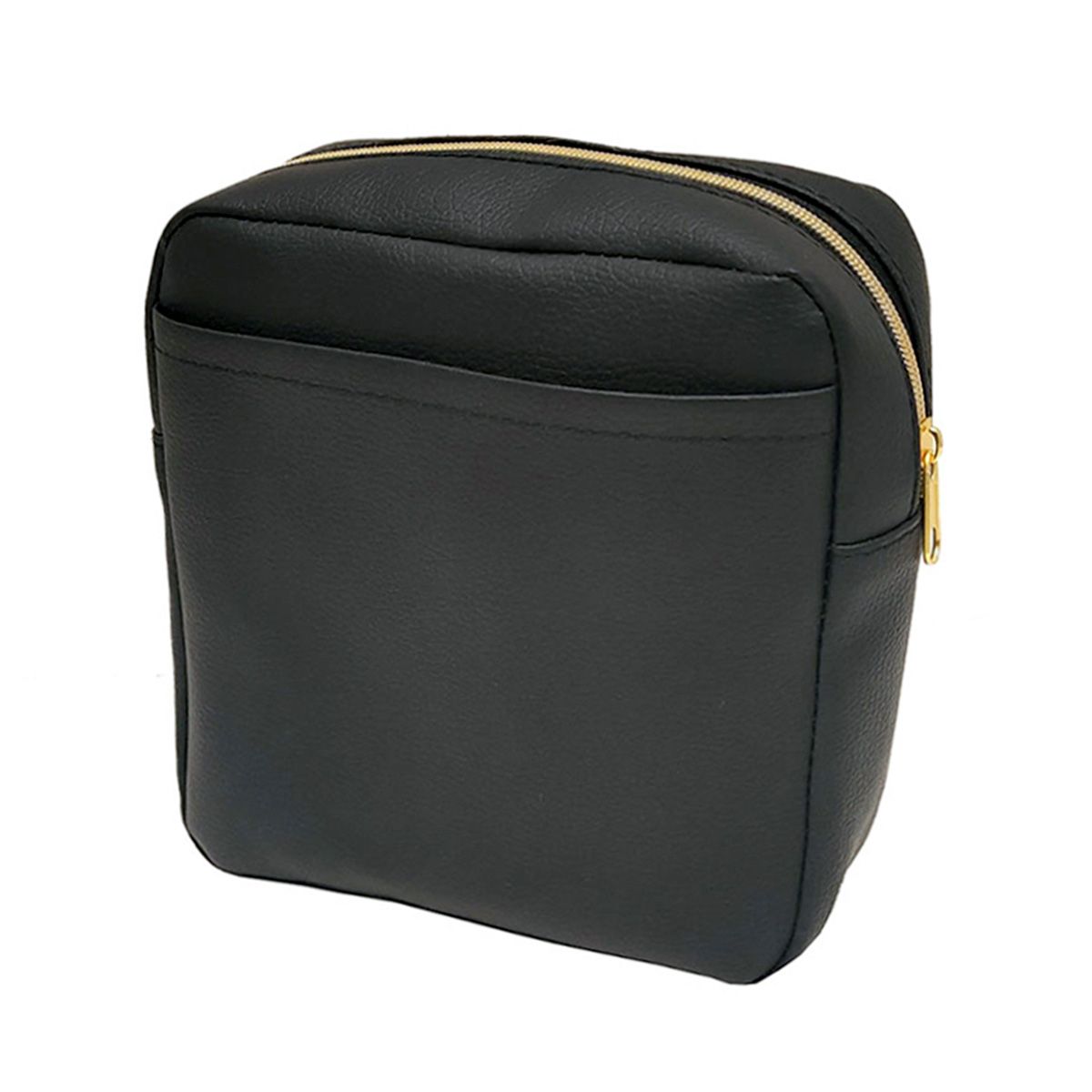 化粧ポーチ メイクポーチ Tokinone PB.合皮 スクエアポーチ ブラック 063261