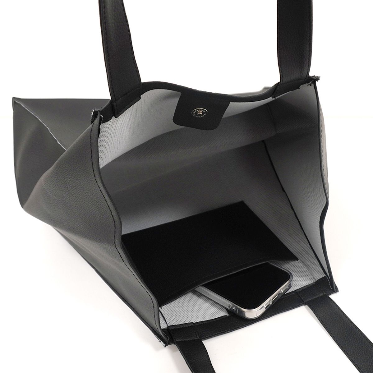 マチ付トートバッグ Tokinone PB.合皮 ビッグトート ブラック 063316