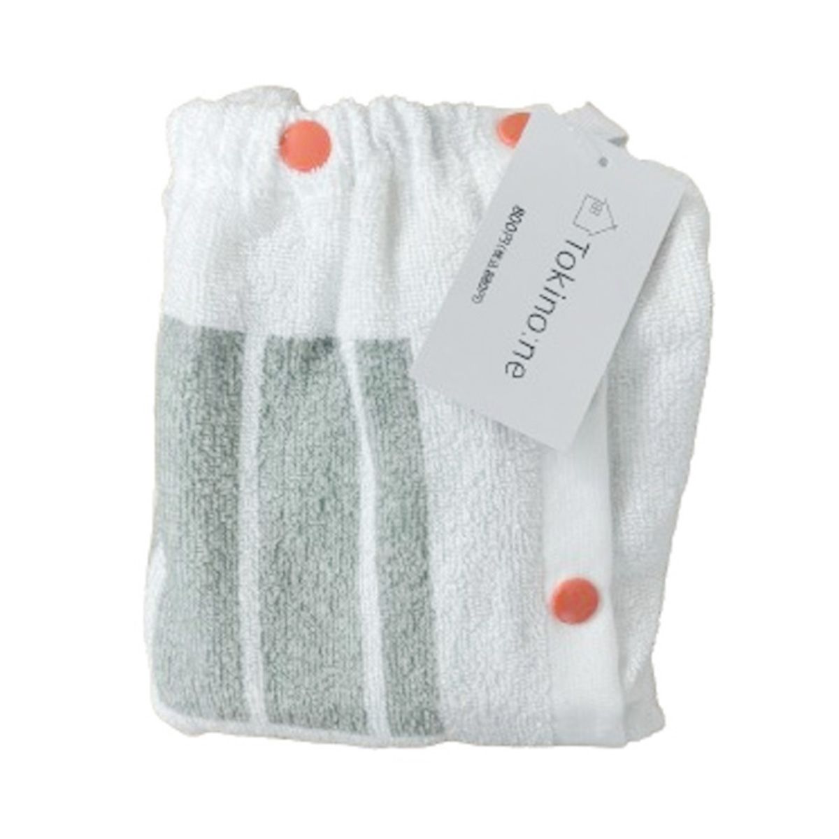 プールタオル スイムタオル 巻きタオル スイミング Tokinone PB.ラップタオル 北欧風柄 ピンク&オレンジ 063421