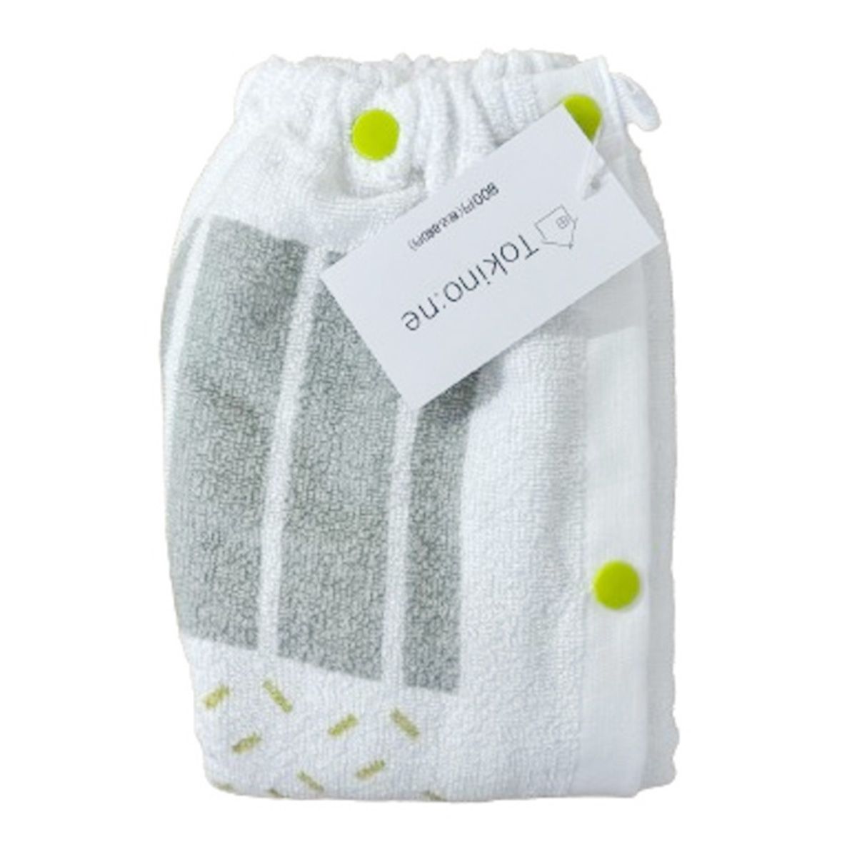 プールタオル スイムタオル 巻きタオル スイミング Tokinone PB.ラップタオル 北欧風柄 イエロー&グリーン 063433