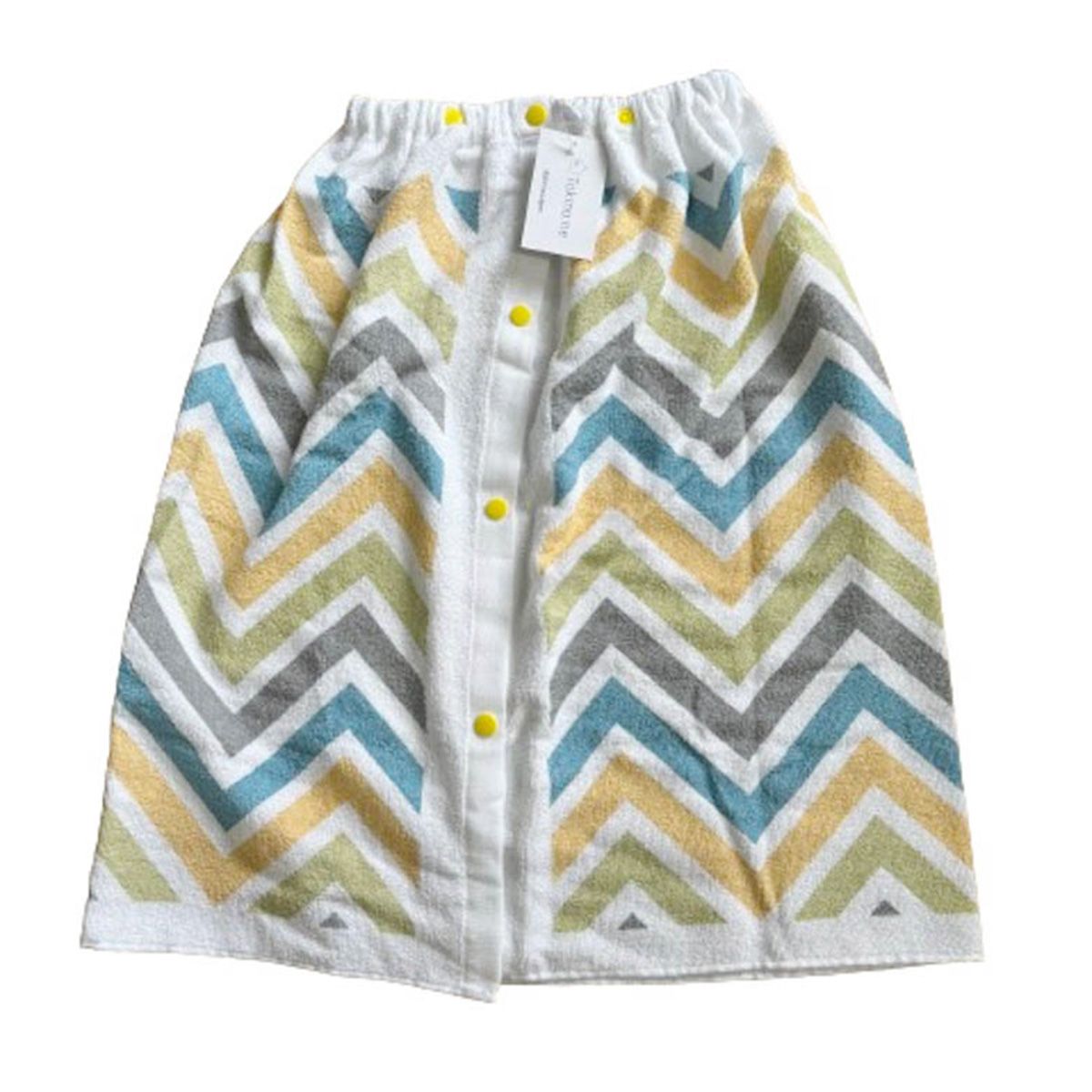 プールタオル スイムタオル 巻きタオル スイミング Tokinone PB.ラップタオル ヘリンボーン柄 イエロー 063435