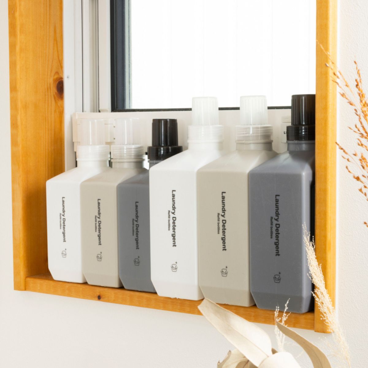 【在庫限り】詰め替え容器 洗濯洗剤ボトル Tokinone PB. 洗剤詰め替えボトル 600ml ホワイト 063527