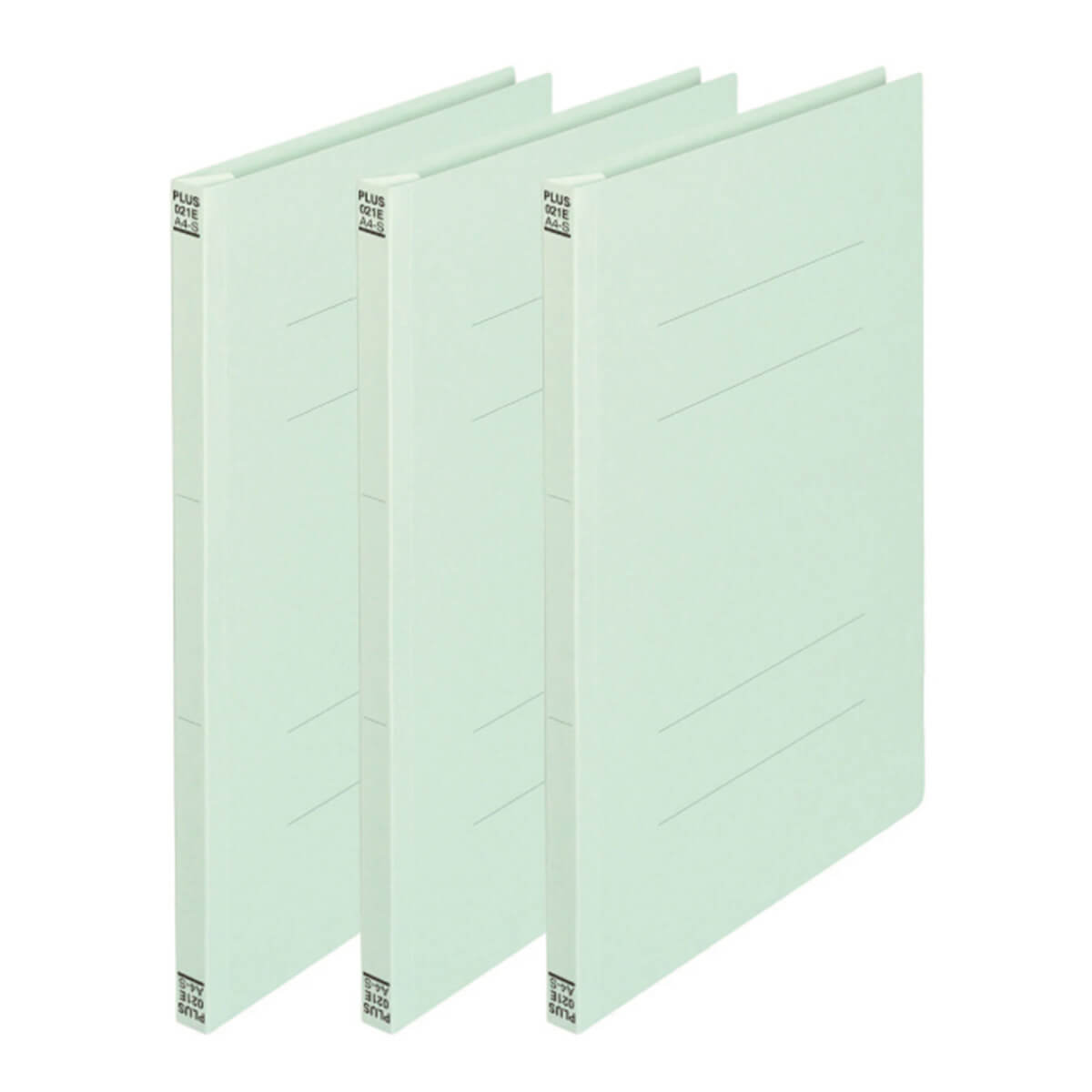 PLUS フラットファイル A4-S 3P ブルー 064087