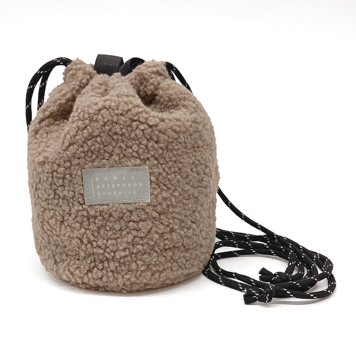 【OUTLET】きんちゃくバッグ Tokinone PB.ボア巾着バッグ ベージュ 064315