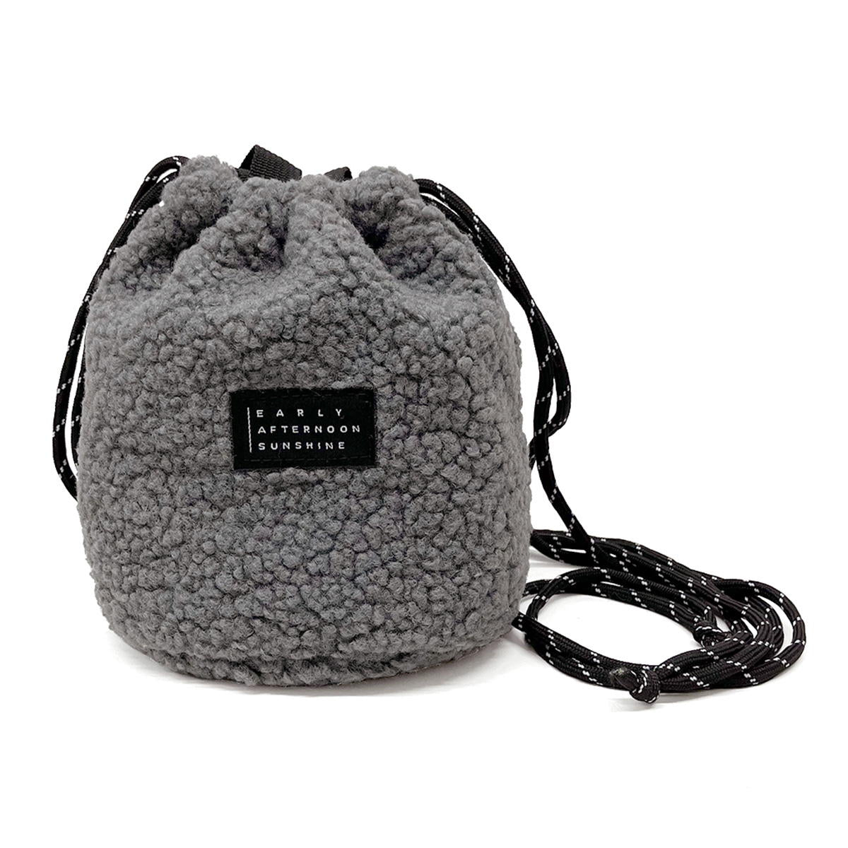 【OUTLET】きんちゃくバッグ Tokinone PB.ボア巾着バッグ グレー 064316