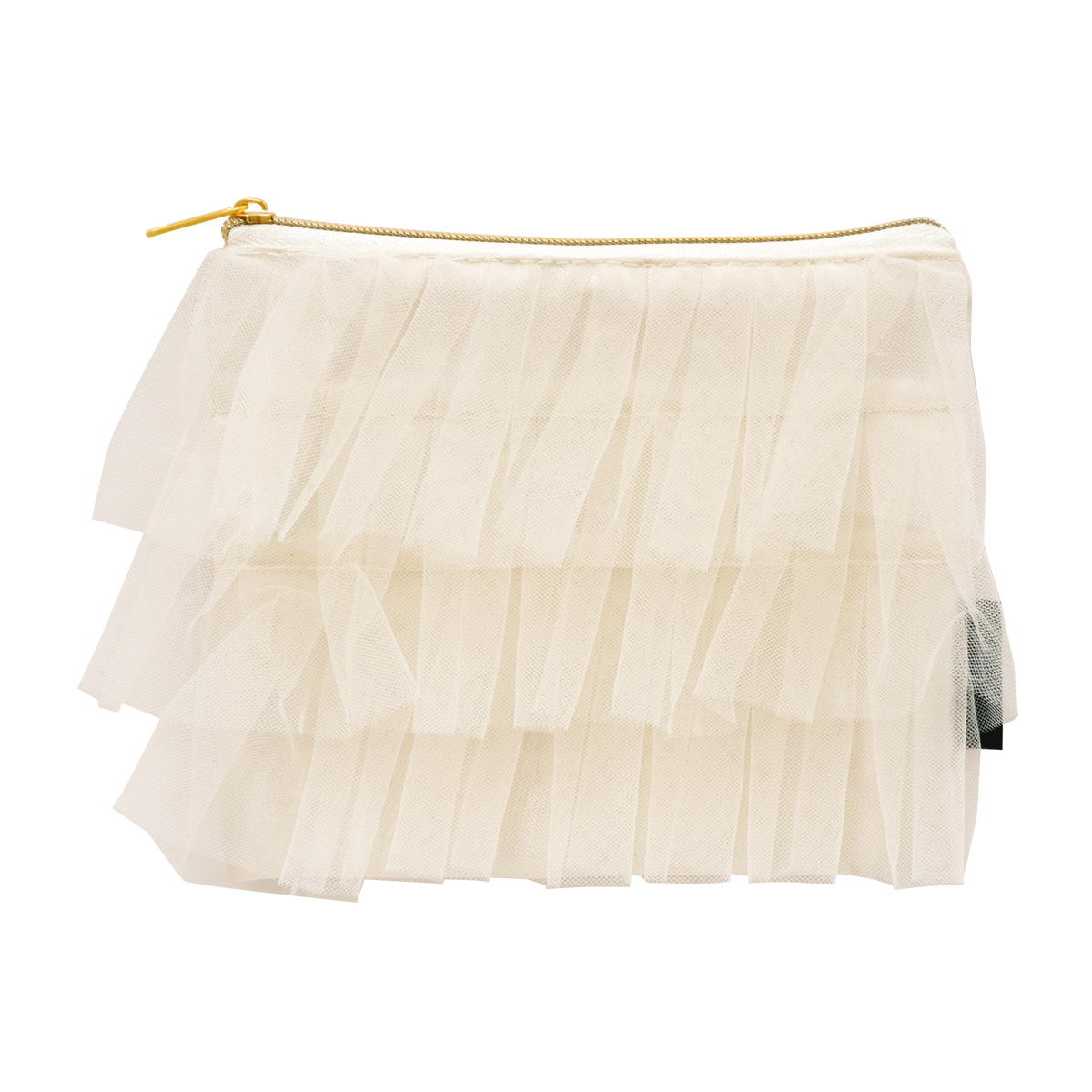 【OUTLET】PB.藤本美貴コラボ チュールフラットポーチ 064439