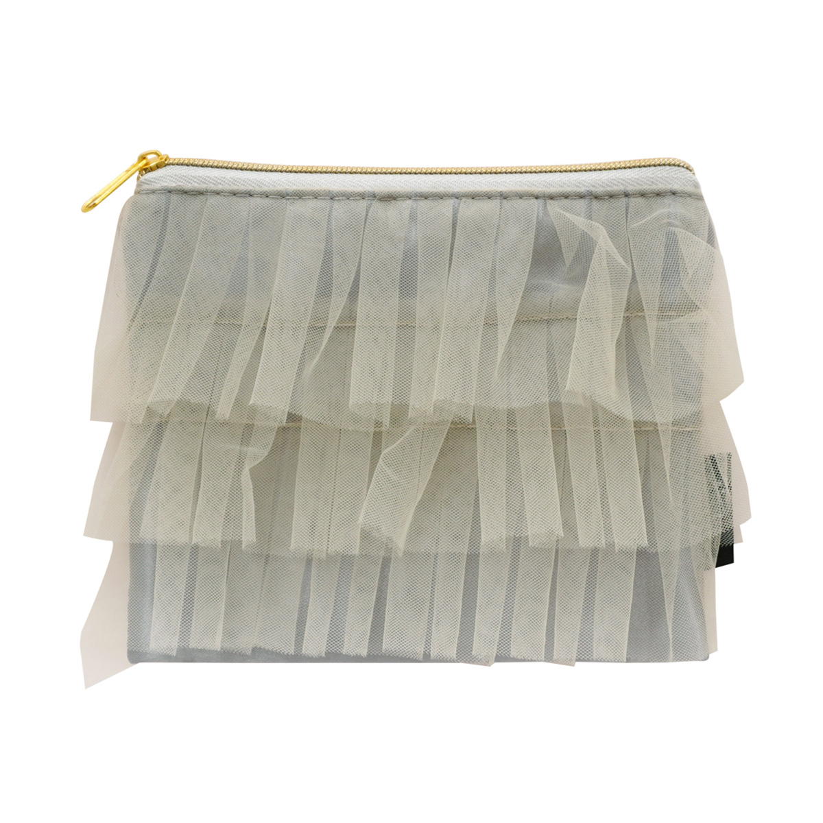 【OUTLET】PB.藤本美貴コラボ チュールフラットポーチ 064439