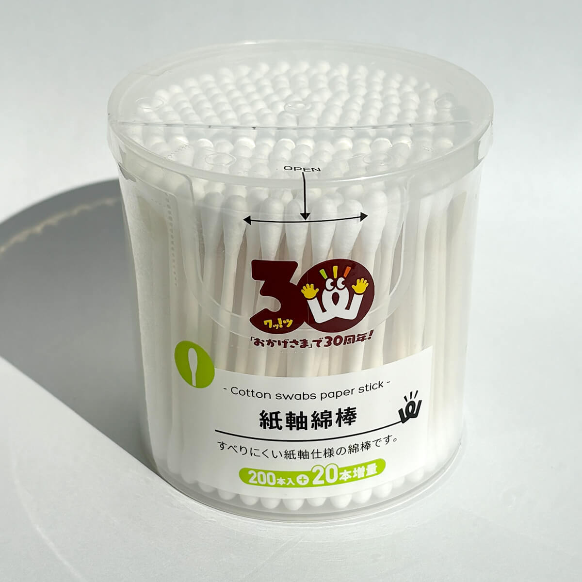 【30周年増量CP】PB.紙軸綿棒200本+20本増量 064454