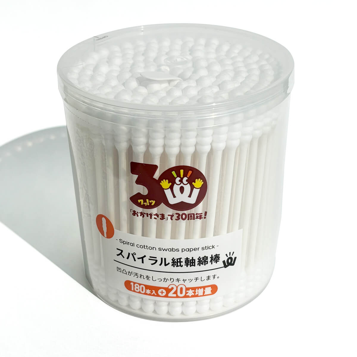 【30周年増量CP】PB.スパイラル紙軸綿棒180本+20本増量 064455