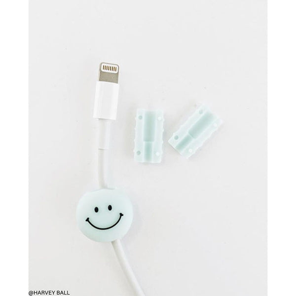 ケーブルカバー Lightningケーブル シリコンカバー スマイル 064516