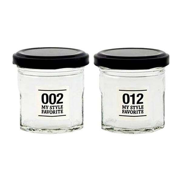 ガラス瓶 食品保存用器 蓋付 ガラスボトル スパイスボトル M 80ml スパイス保存 調味料 ジャム 065241