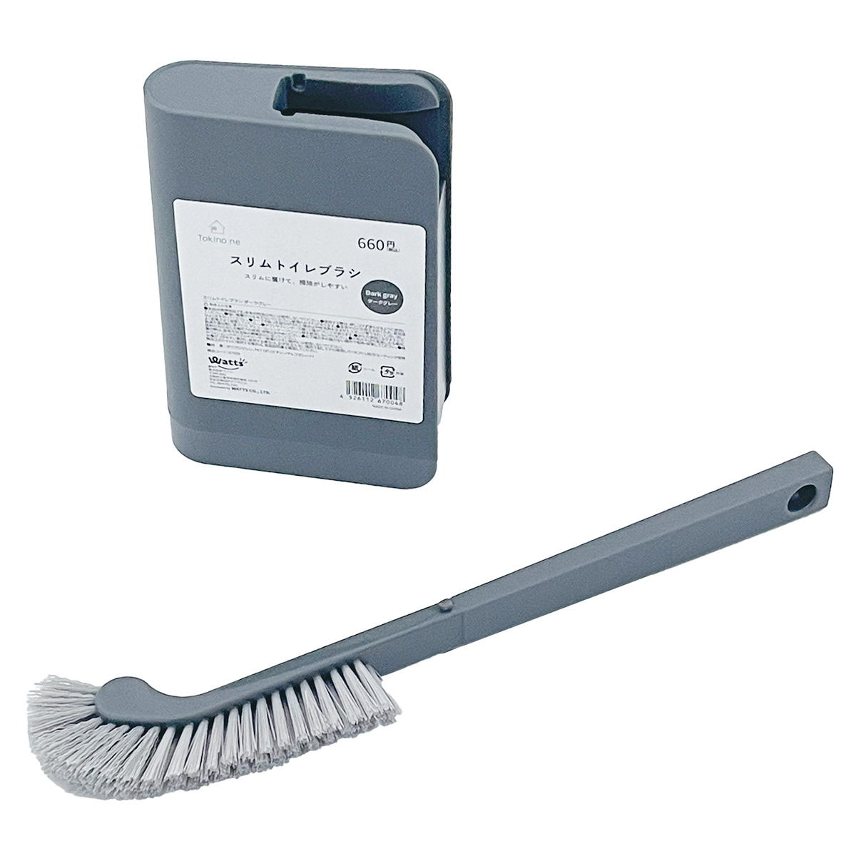 【OUTLET】Tokinone PB.スリムトイレブラシ ダークグレー 067004