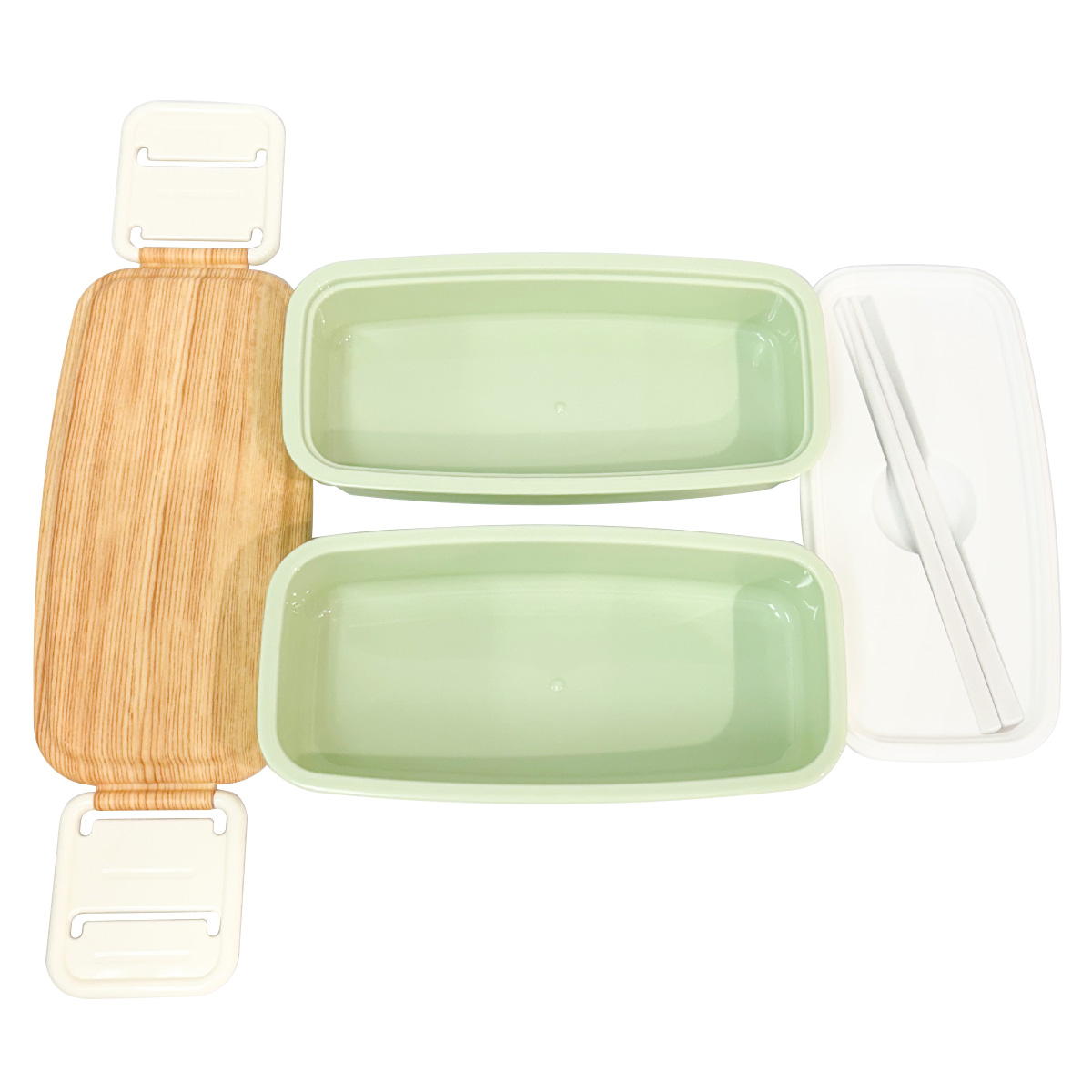 Tokinone PB.バンブープリント2ダンランチボックスMI 068119