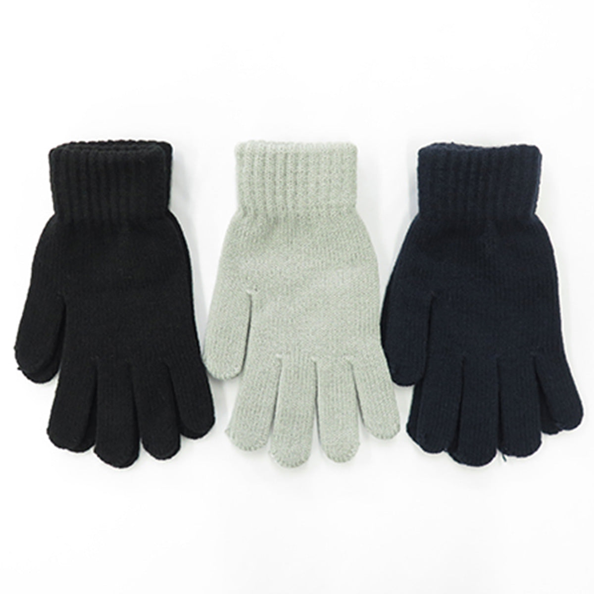 レディース手袋 無地 シンプル 婦人裏起毛手袋 068400