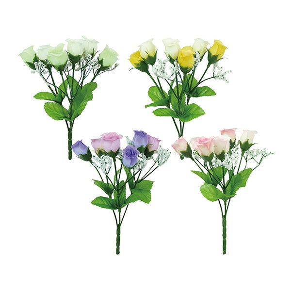 プチローズブッシュ 造花 フェイクフラワー 068980