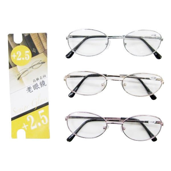 【OUTLET】婦人用メタル老眼鏡/2.5度　073541