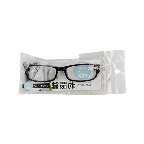 老眼鏡 1.5度 プラスチックフレーム 073565