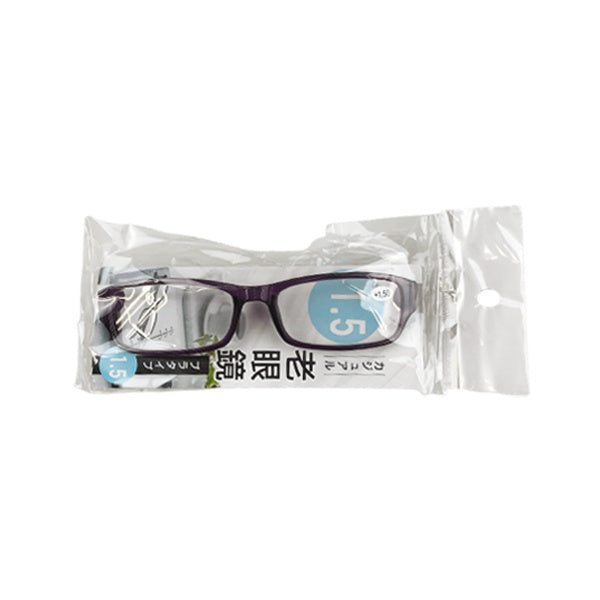 老眼鏡 1.5度 プラスチックフレーム 073565