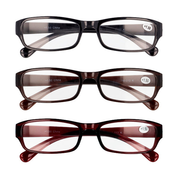 老眼鏡 1.5度 プラスチックフレーム 073565