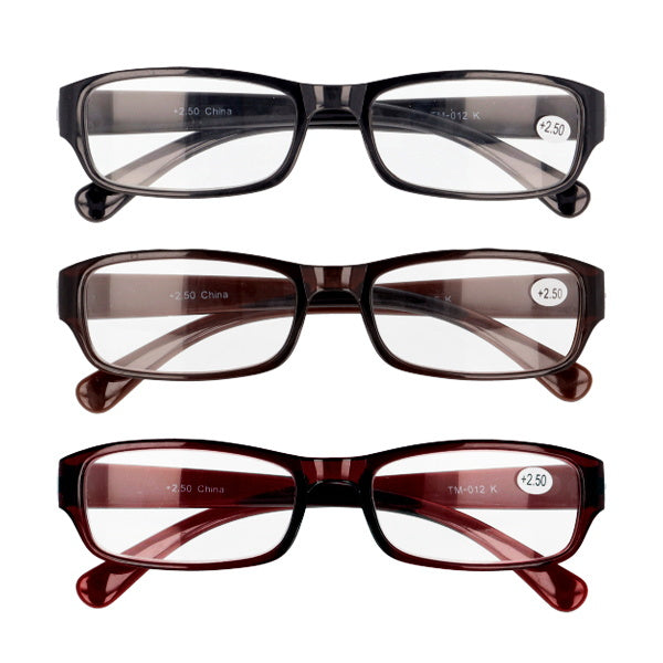 老眼鏡 2.5度 プラスチックフレーム 073567