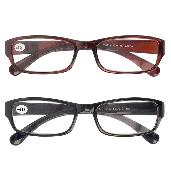 老眼鏡 4.0度 プラスチックフレーム 073570