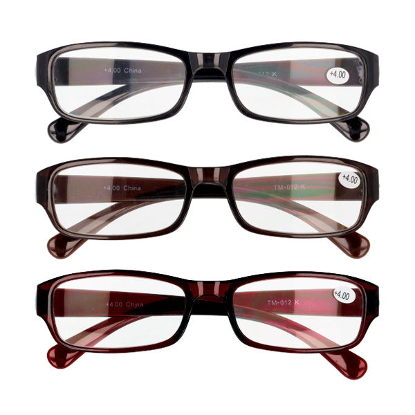 老眼鏡 4.0度 プラスチックフレーム 073570