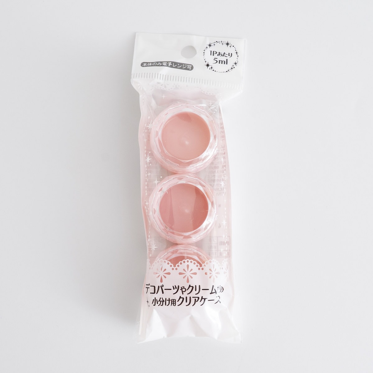 クリームケース ダイヤカットケース浅 3P S 073720