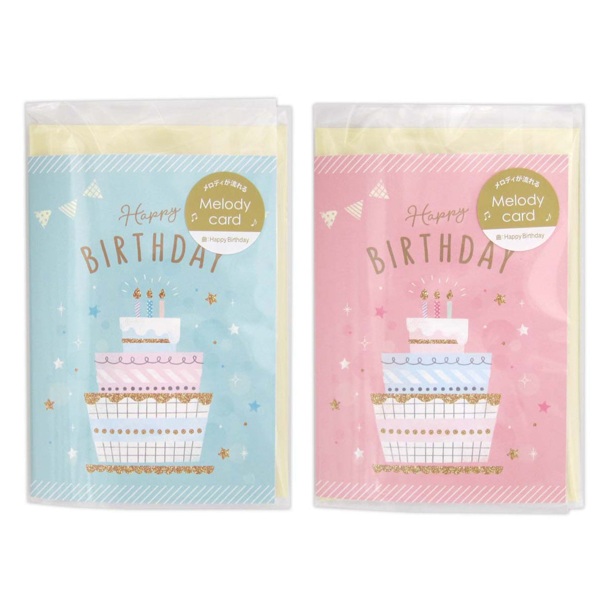 メロディーカード・バースデイケーキ 074230