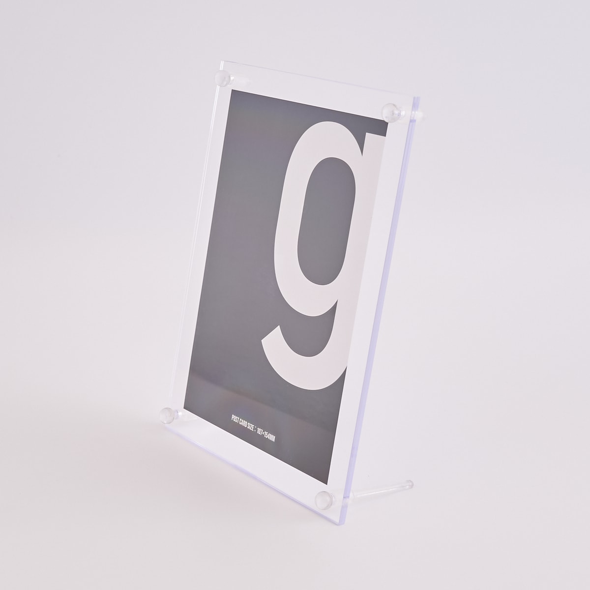 フォトフレーム 写真立て 透明 ポストカード 076120