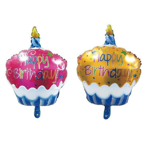 風船 ふうせん アルミバルーン HBDケーキ 076700