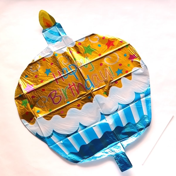 風船 ふうせん アルミバルーン HBDケーキ 076700