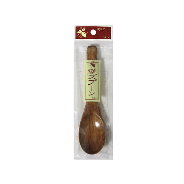 木製塗スプーン ブラウン 077092