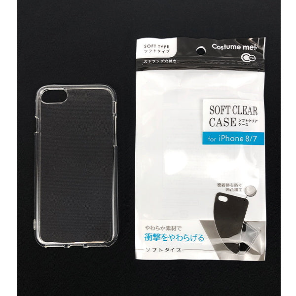 iPhone7/8/SE2ケース ソフトクリア 077472