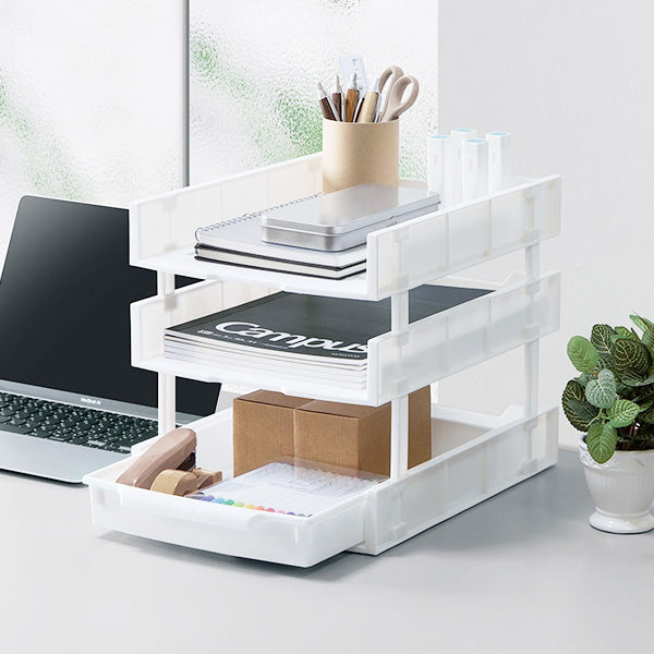 ラック 書類ラック 書類トレー ファイルスタンド PB.A4コンビネーションラック縦型 スタッキング収納 077810