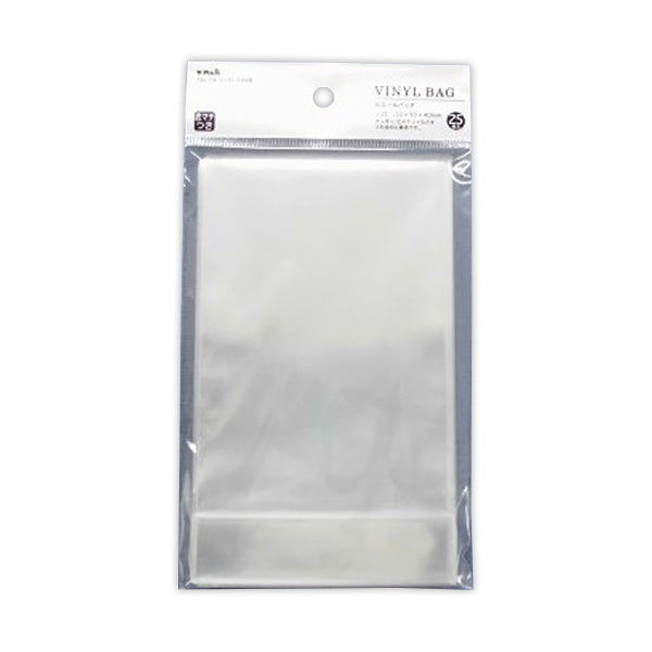 ギフトバッグ プレゼント用バッグ ラッピング袋 ビニールBAG 底マチ 25S クリアー 077891