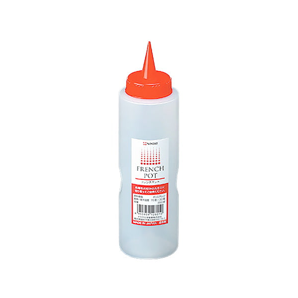 フレンチポット 調味料ボトル ドレッシングポット レッド 350ml 078052