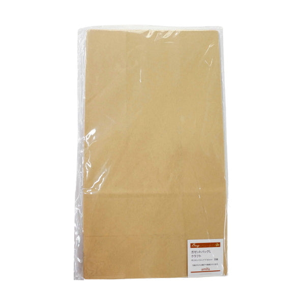 ギフトバッグ プレゼント用バッグ ラッピング袋 ガゼットバッグ L クラフト 8枚 078297