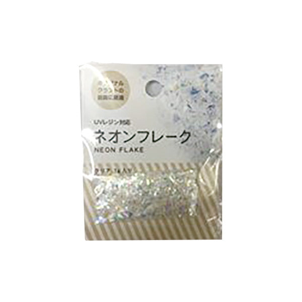 レジン ネイル デコパーツ ネオンフレーク 1g クリア 078407