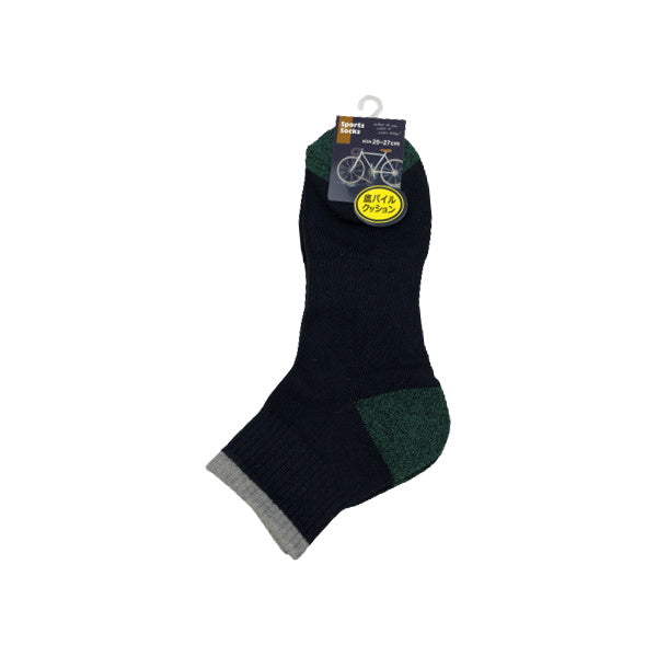 靴下 ソックス メンズ 紳士 男性ミドル丈底パイルソックス 25-27cm 081227
