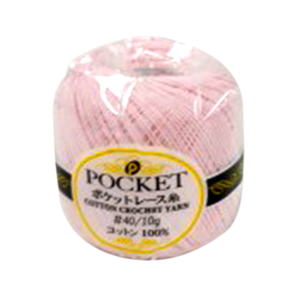 【OUTLET】レース糸 #40/10g  ピンク  082011